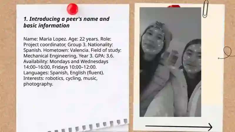 Introducing Peers in the Group 3