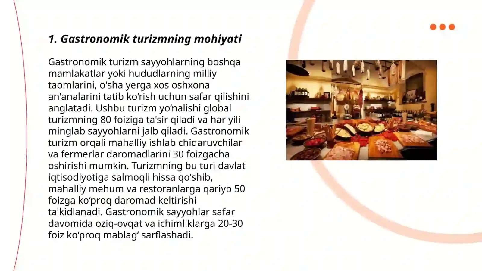 Gastronomik turizmning mohiyati 3