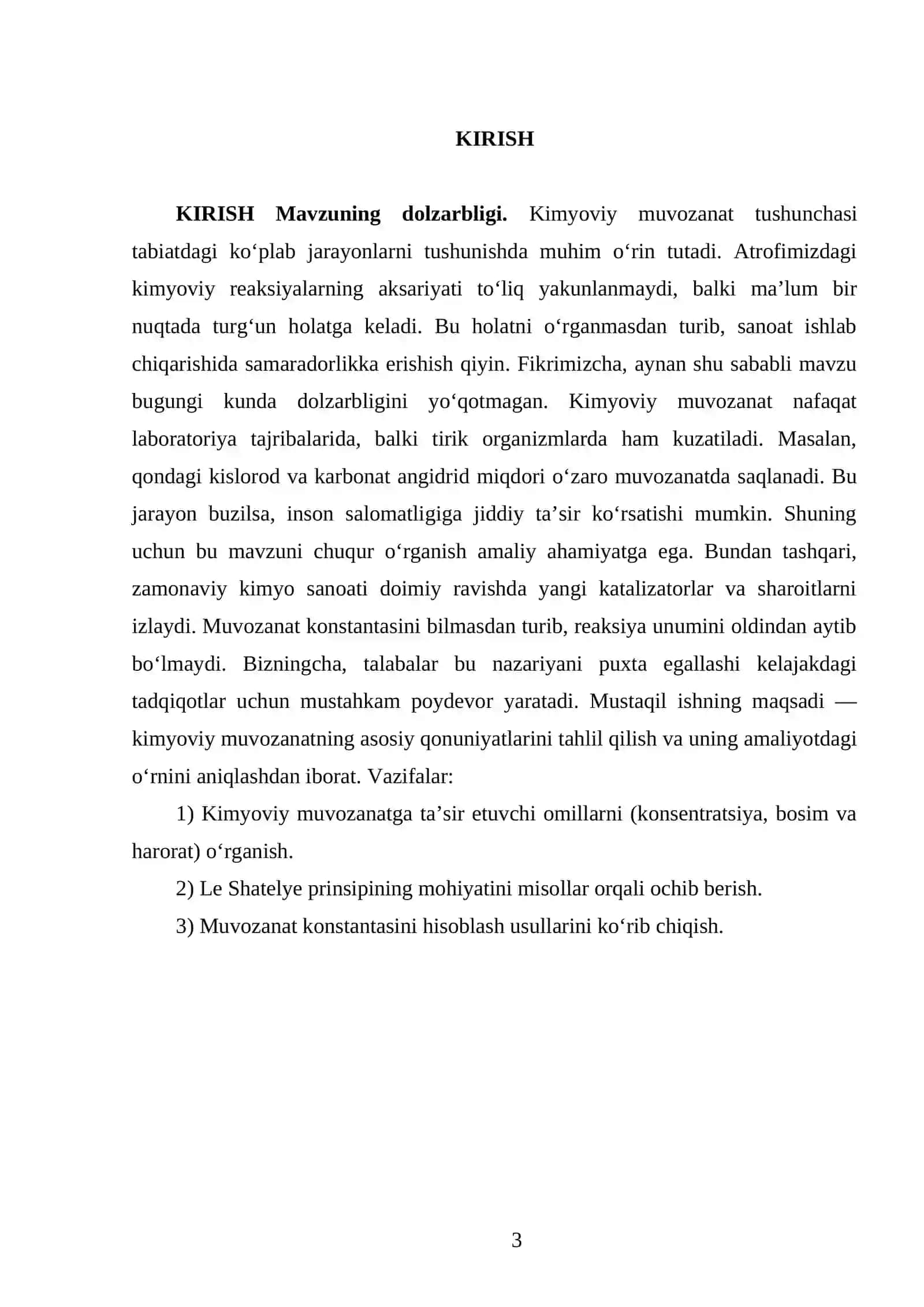 Kimyoviy muvozanat 3
