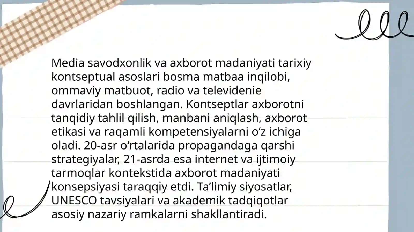 Media savodxonlik va axborot madaniyati tarixiy evolutsiyasi 3