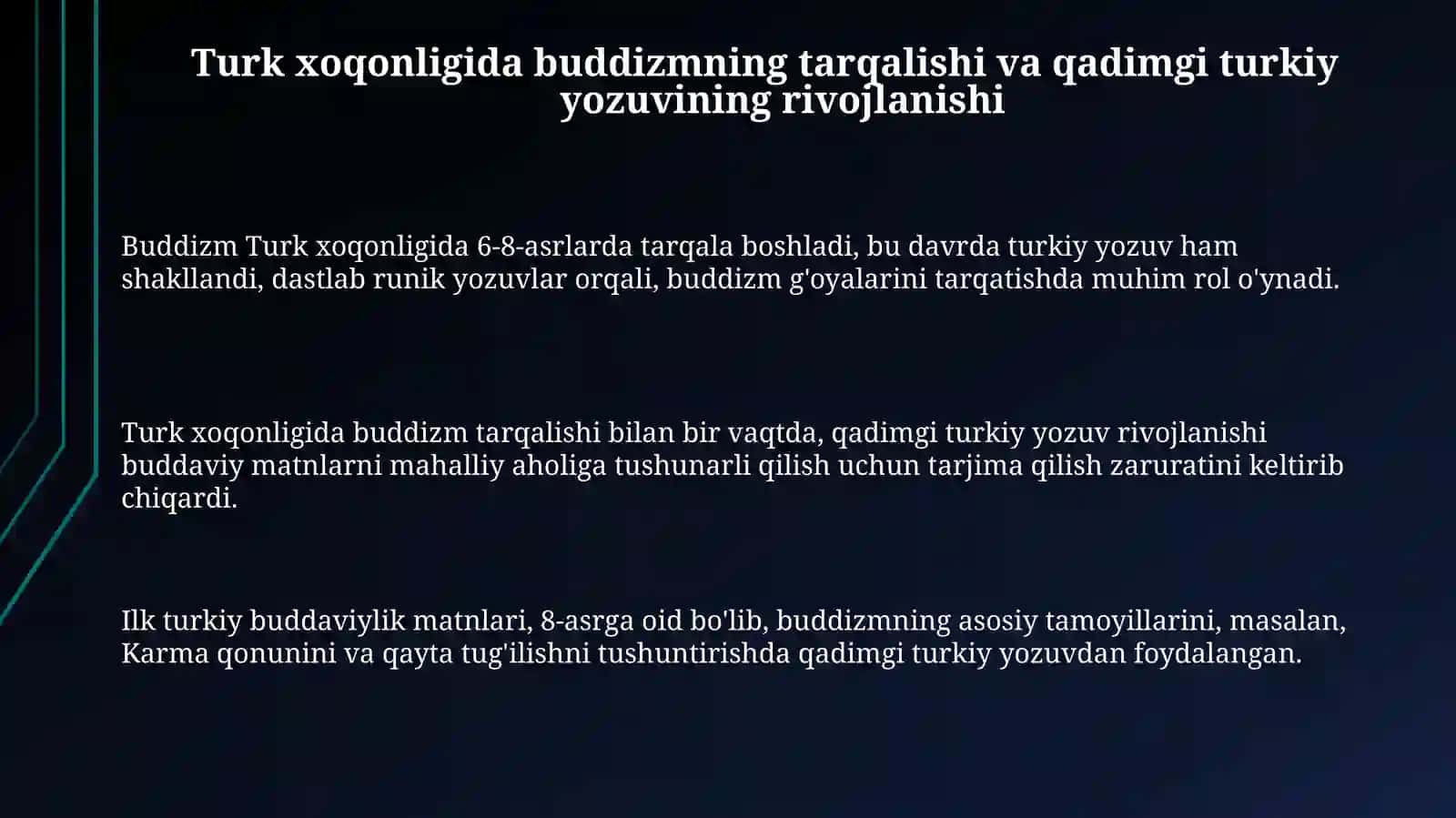 Buddaviylik adabiyotining tarixi 3