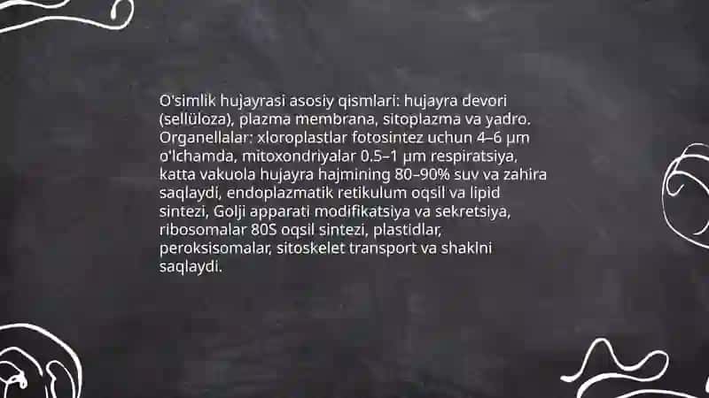 O'simlik hujayrasi va ontogenezi 3