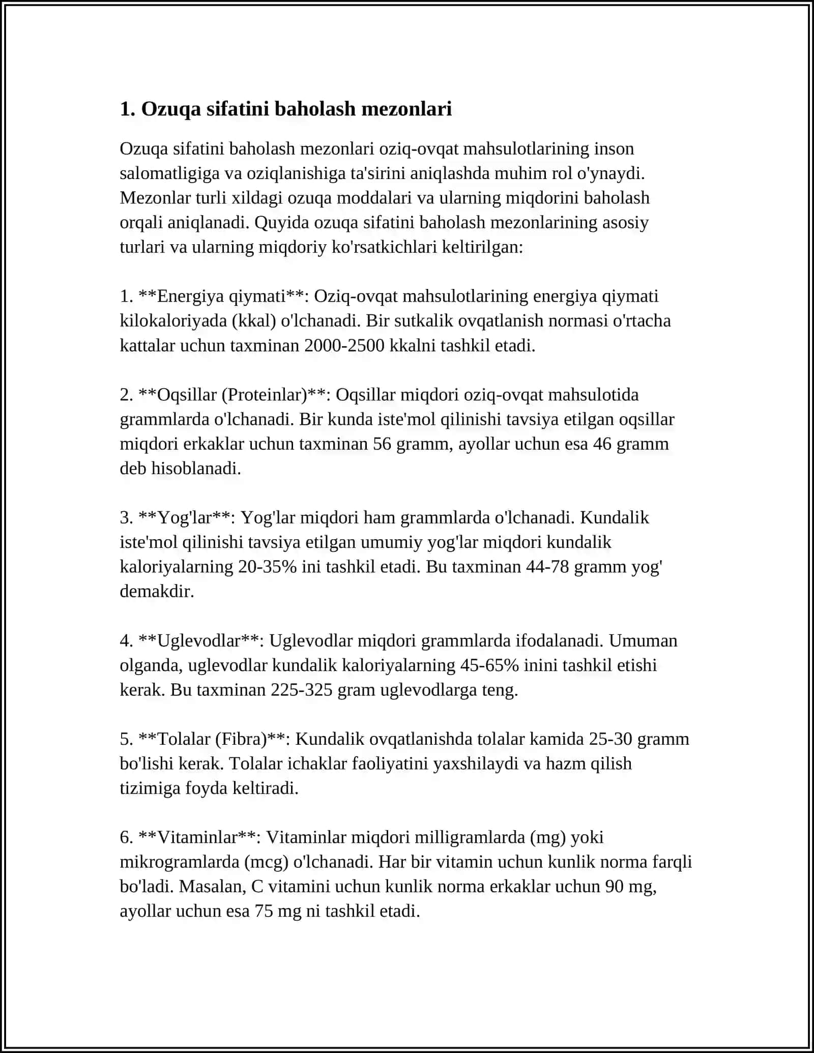 OZUQA SIFATINI ANIQLASH USULLARI 3