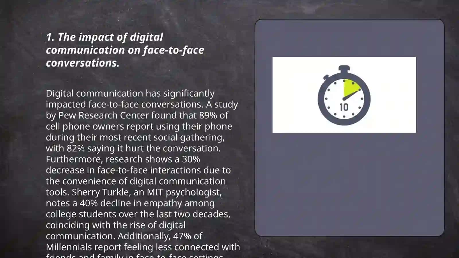 The Impact of Digital Communication on Face-to-Face Conversations 3