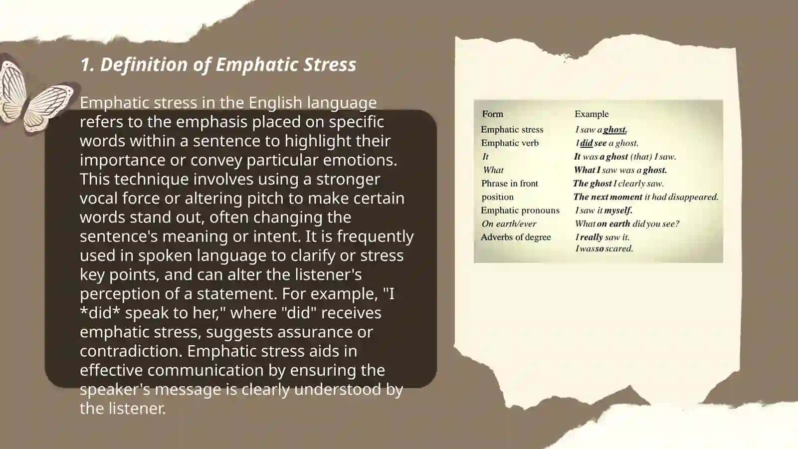 Emphatic stress 3