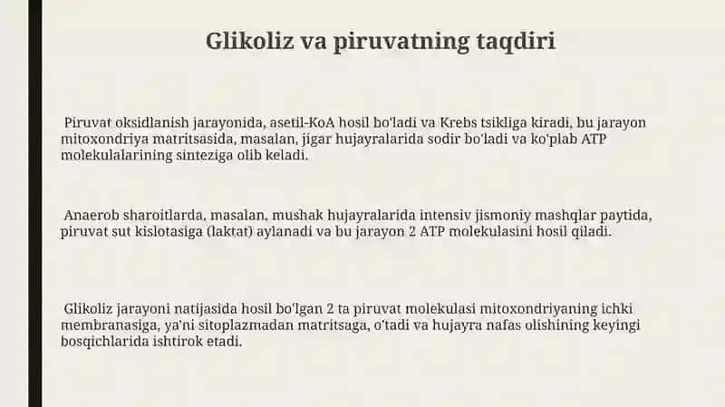 Uglevodlar almashinuvi 3