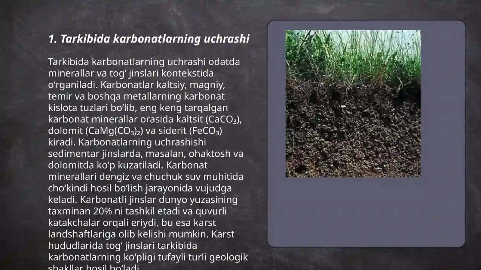 Tuproqning kimyoviy tarkibi 3