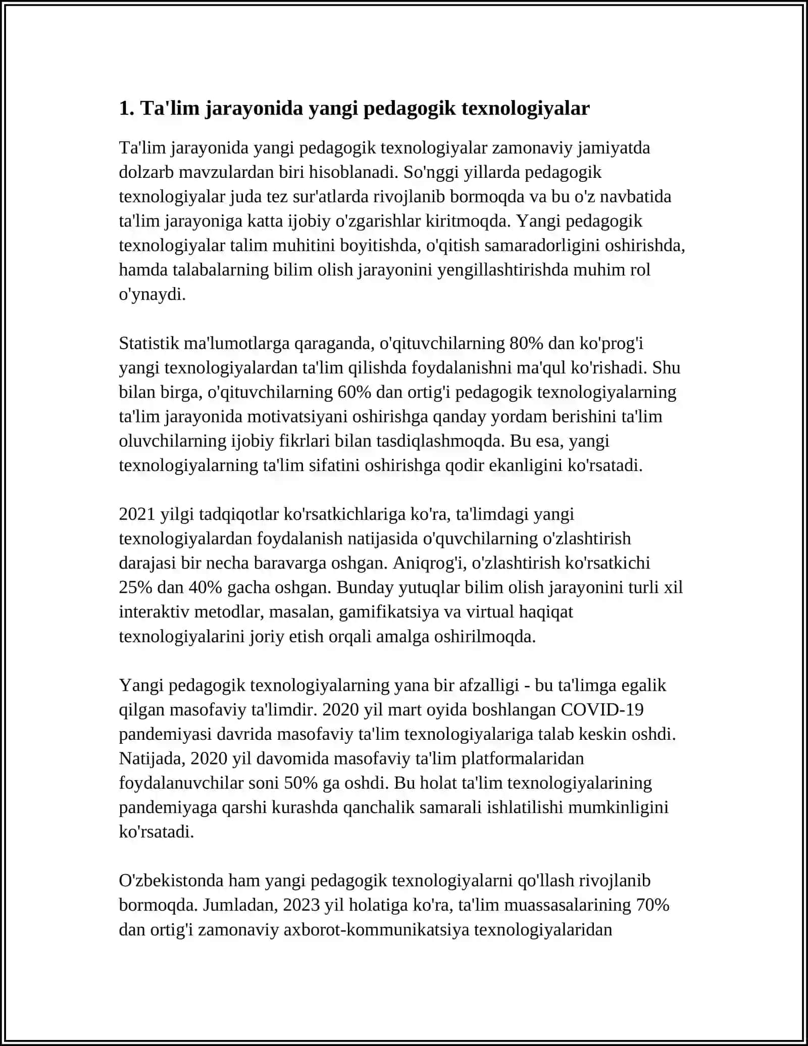 TALIM JARAJONIDA TRANING TUSHUNCHASI 3