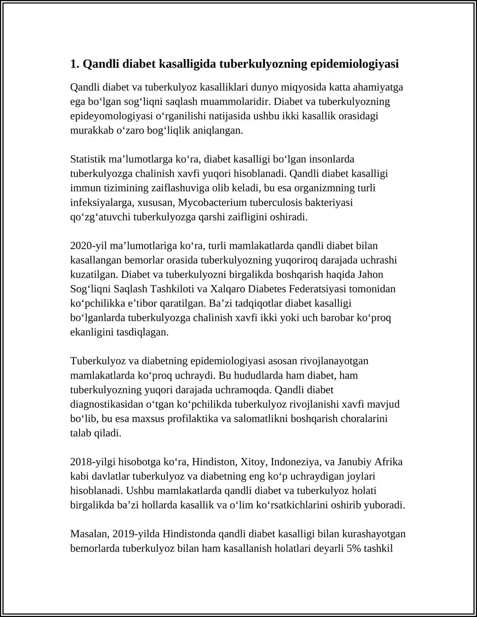 TUBERKULYOZ VA QANDLI DIABET 3