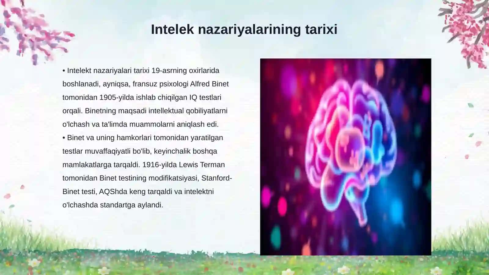 Intelek nazariyalari va IQ testlarining rivojlanishi 3