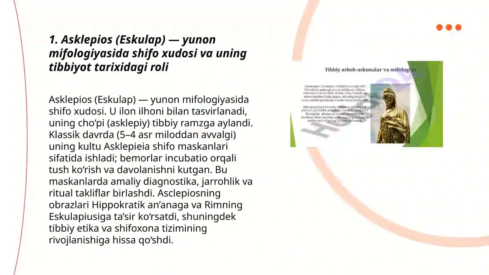Meditsina tarixida yunon va lotin mifologiyalari 3