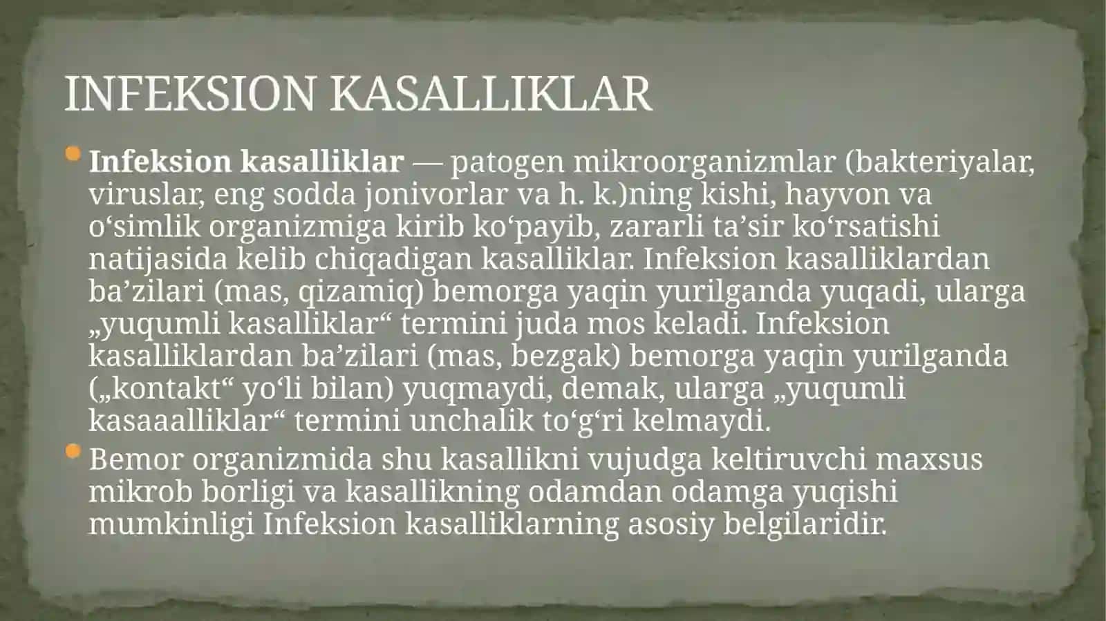 INFEKSION KASALLIKLARNI DIAGNOSTIKA USULLARI 3