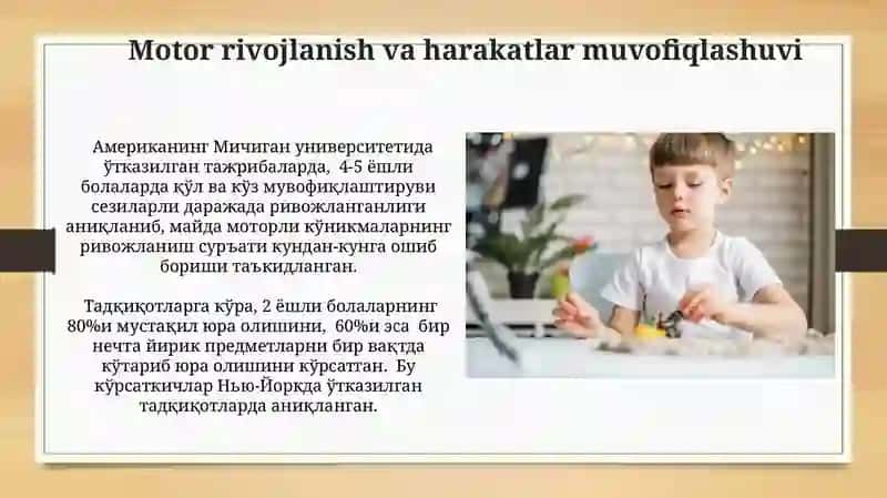 Ilk bolalik cheksiz imkoniyatlar davri 3