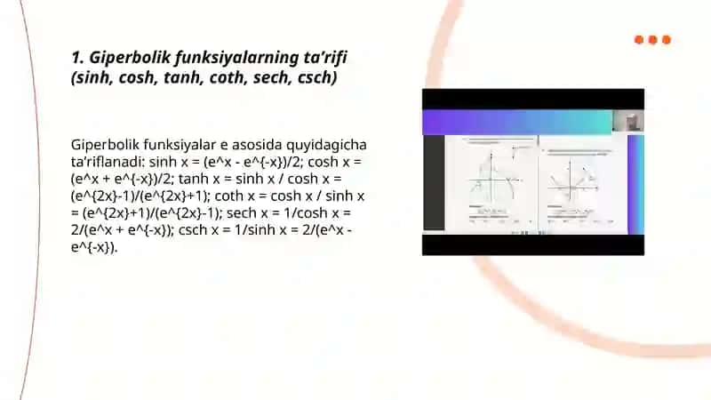 Giperbolik funksiyalar 3