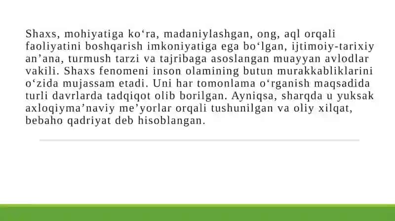 Shaxsning rivojlanishi va ijtimoiylashuvi 3