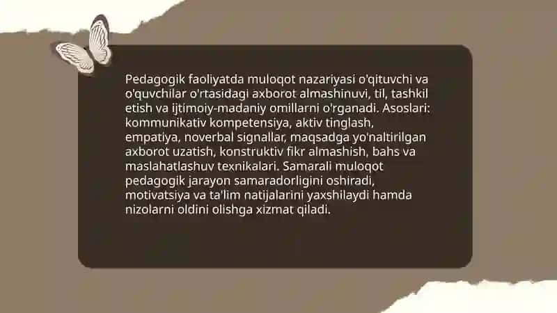 Pedagogik Faoliyatda Muloqot 3