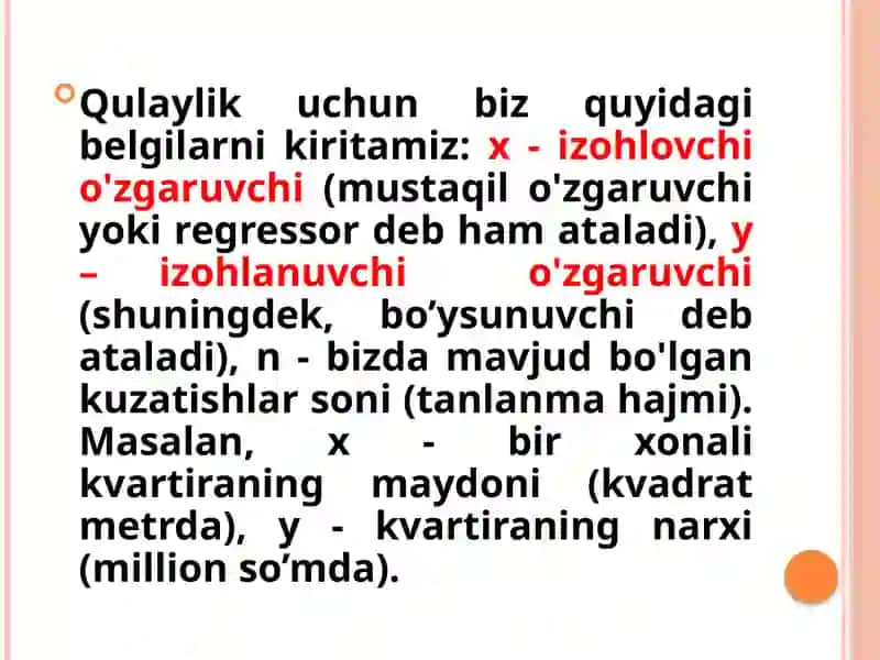 Juft regressiya modeli 3