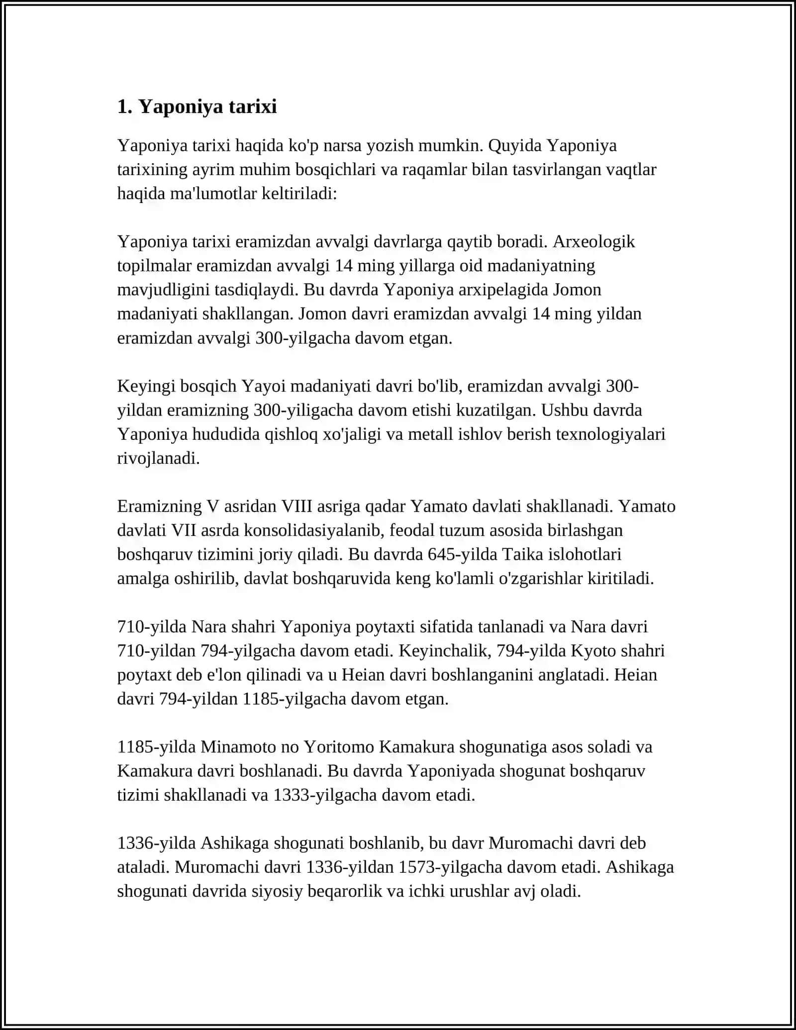 YAPON VA YAPONIYA 3