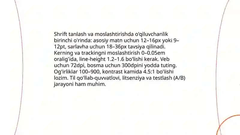 Shriftlarni farmatlash ishlari 3