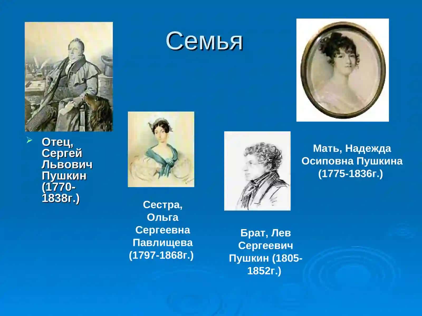 Биография Александра Сергеевича Пушкина 3