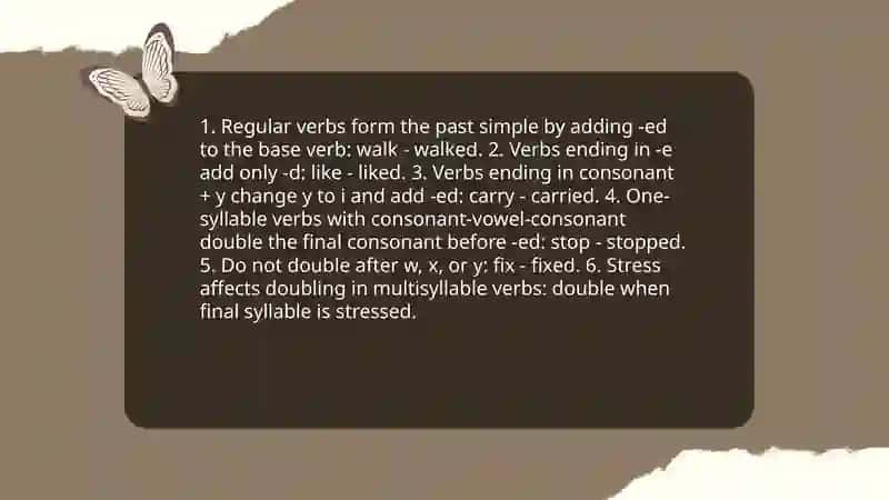 Past simple 3