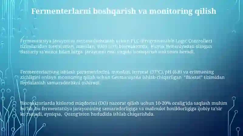 Fermentatorlar. Ularning klassifikatsiyasi va ishlash prinsipi 3