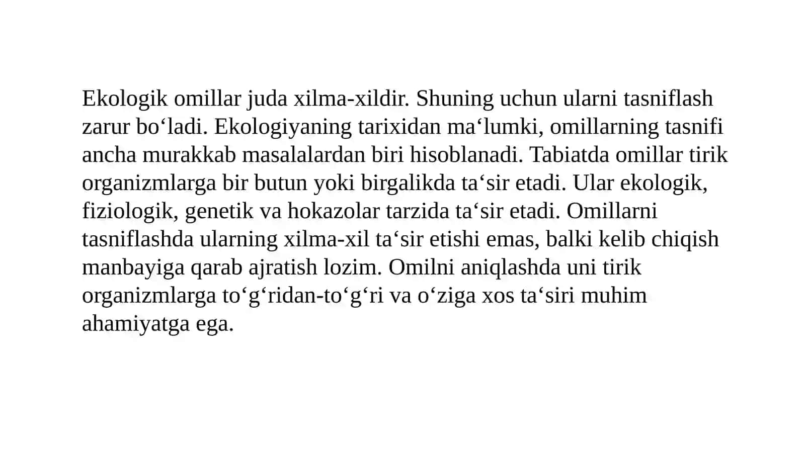 BIOGEOGRAFIYANING EKOLOGIK ASOSLARI 3
