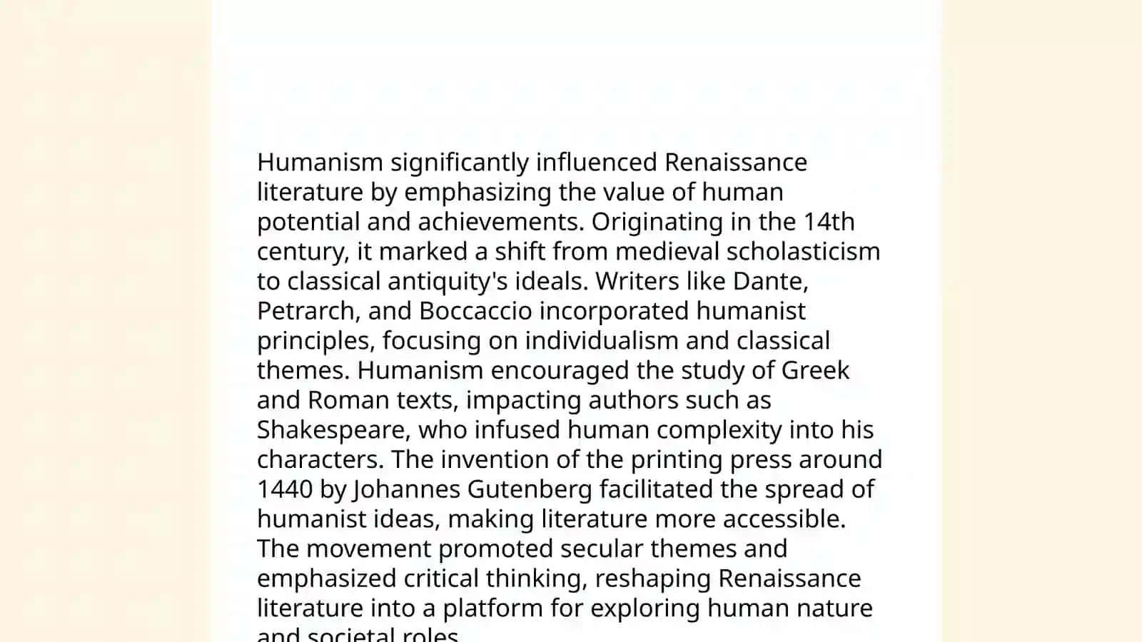 Renaissance in English literature 3
