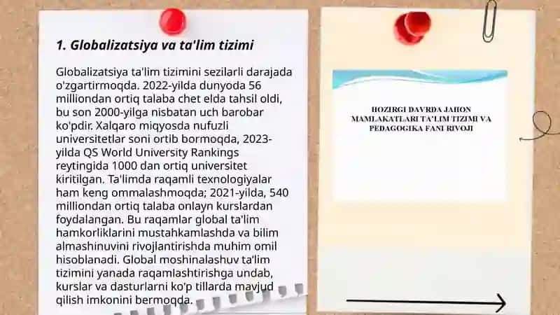 Jahon ta'lim tizimining integratsiyalashuvi 3