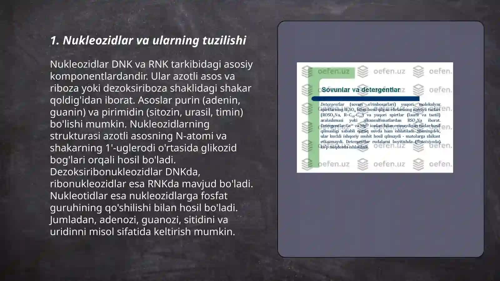 Nukleozidlar va ularning tuzilishi 3
