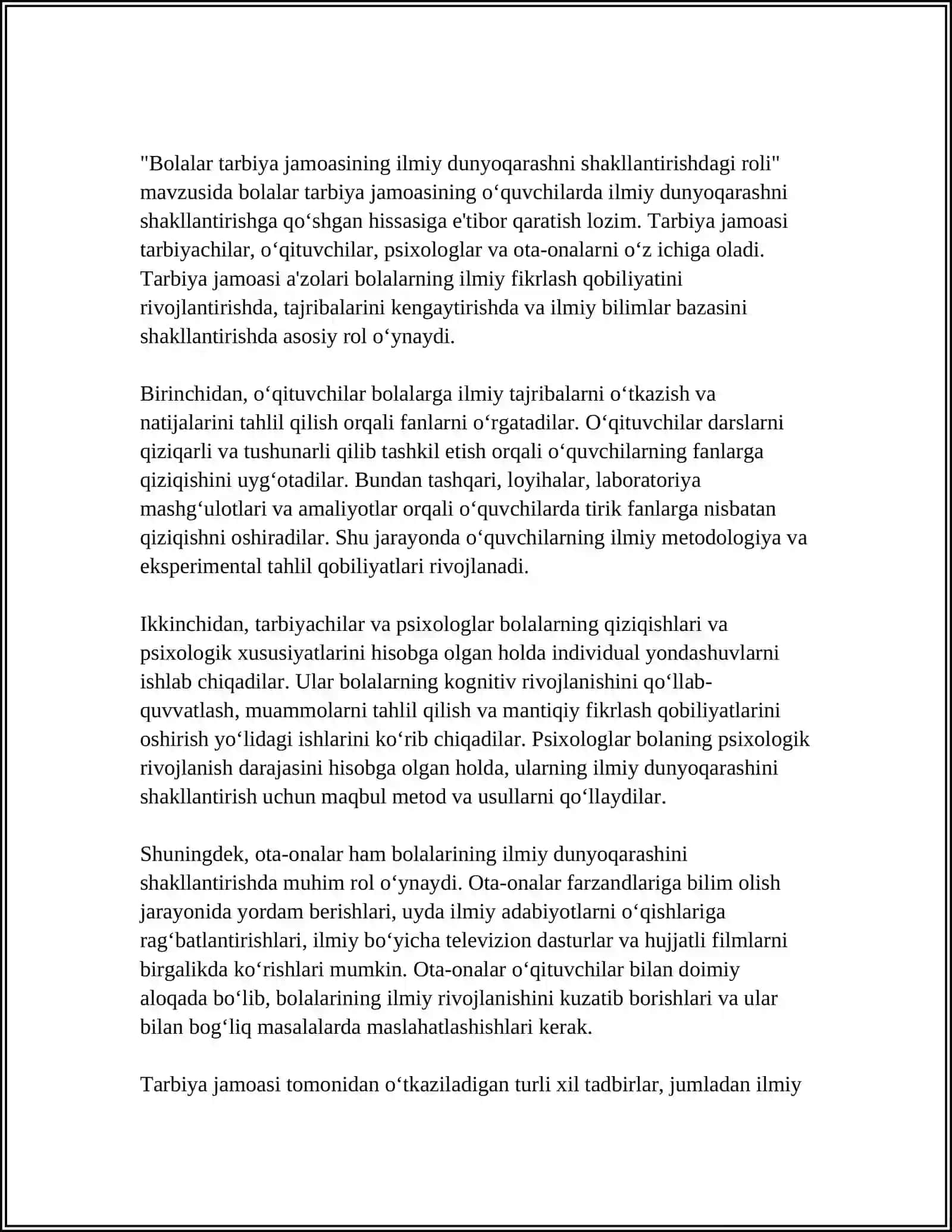 Bolalar Tarbiya Jamoasi 3