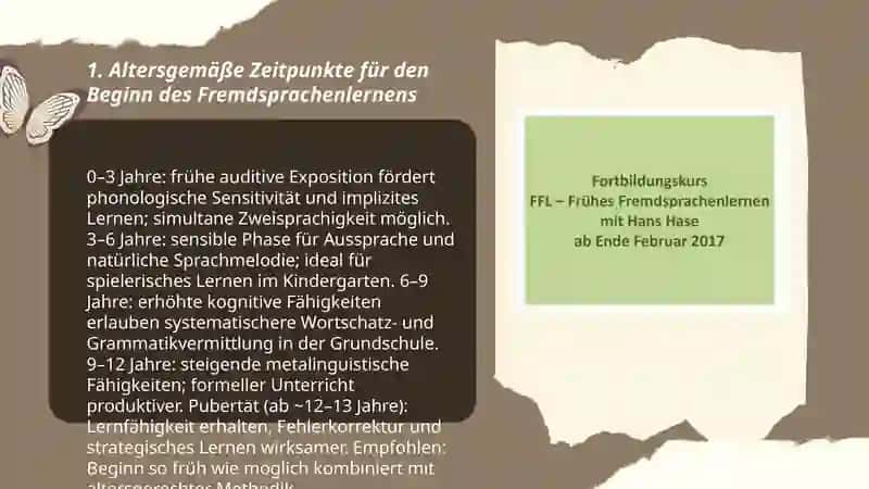 Frühes Fremdsprachenlernen 3