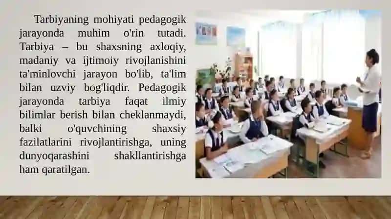 Pedagogik jarayon va tarbiya 3