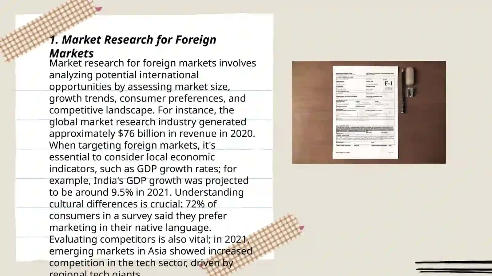 Market Research for Foreign Markets 3
