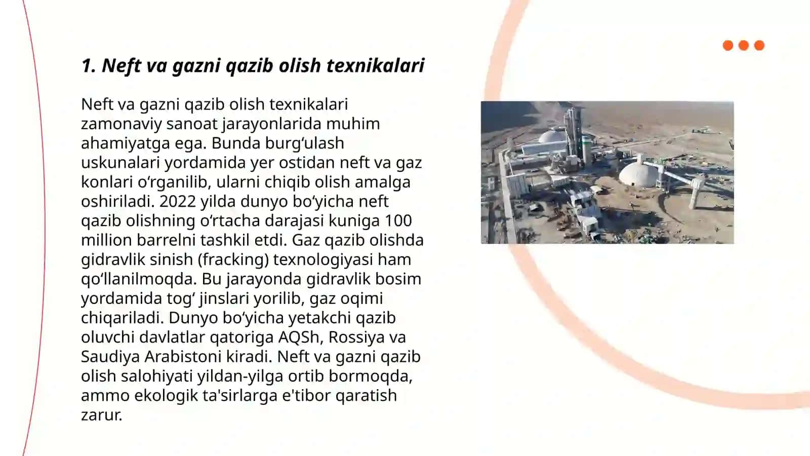 Neft va Gazni Qazib Olish Texnikalari 3
