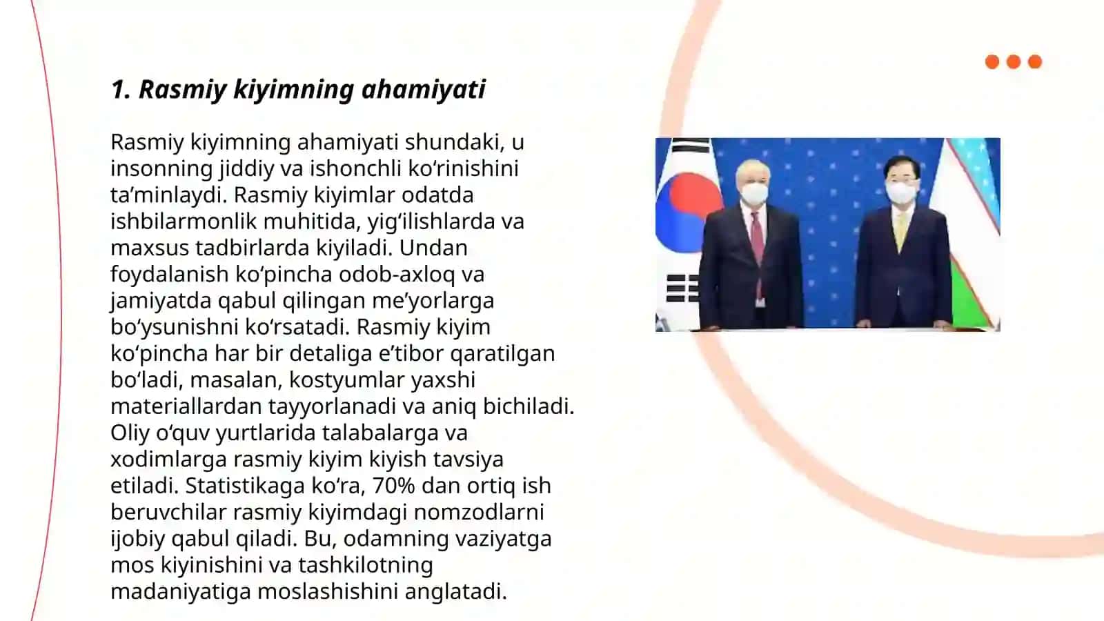 Diplomatik qabullar uchun kiyimlar 3