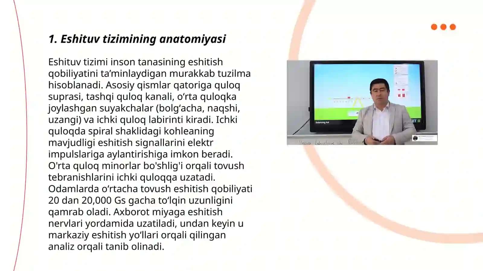 Eshituv va muvozanat azolari 3