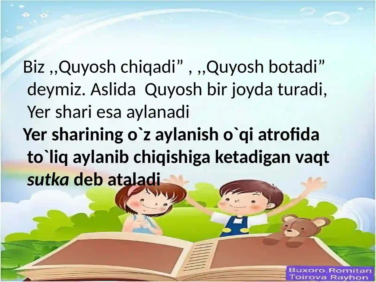 Kun va tun. Yil fasllari 3