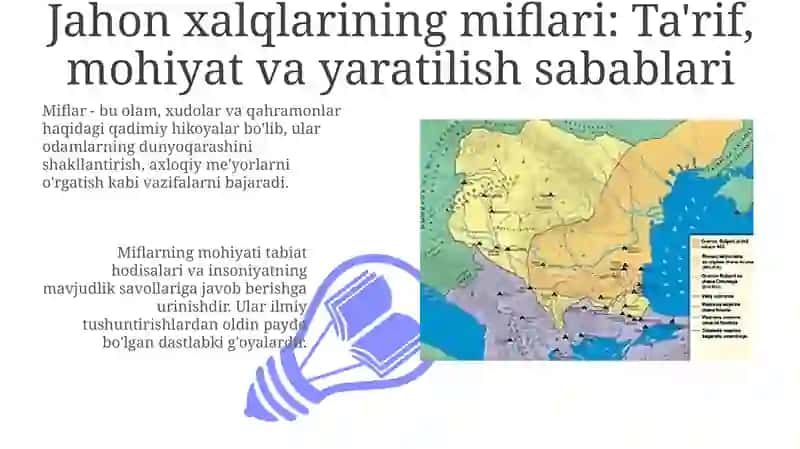 “Dunyo xalqlari miflari” 3
