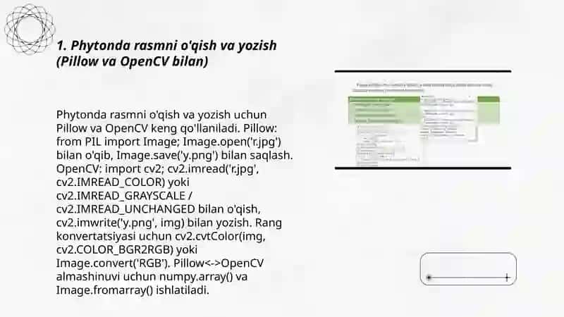 Phytonda tasvirlar bilan ishlash 3
