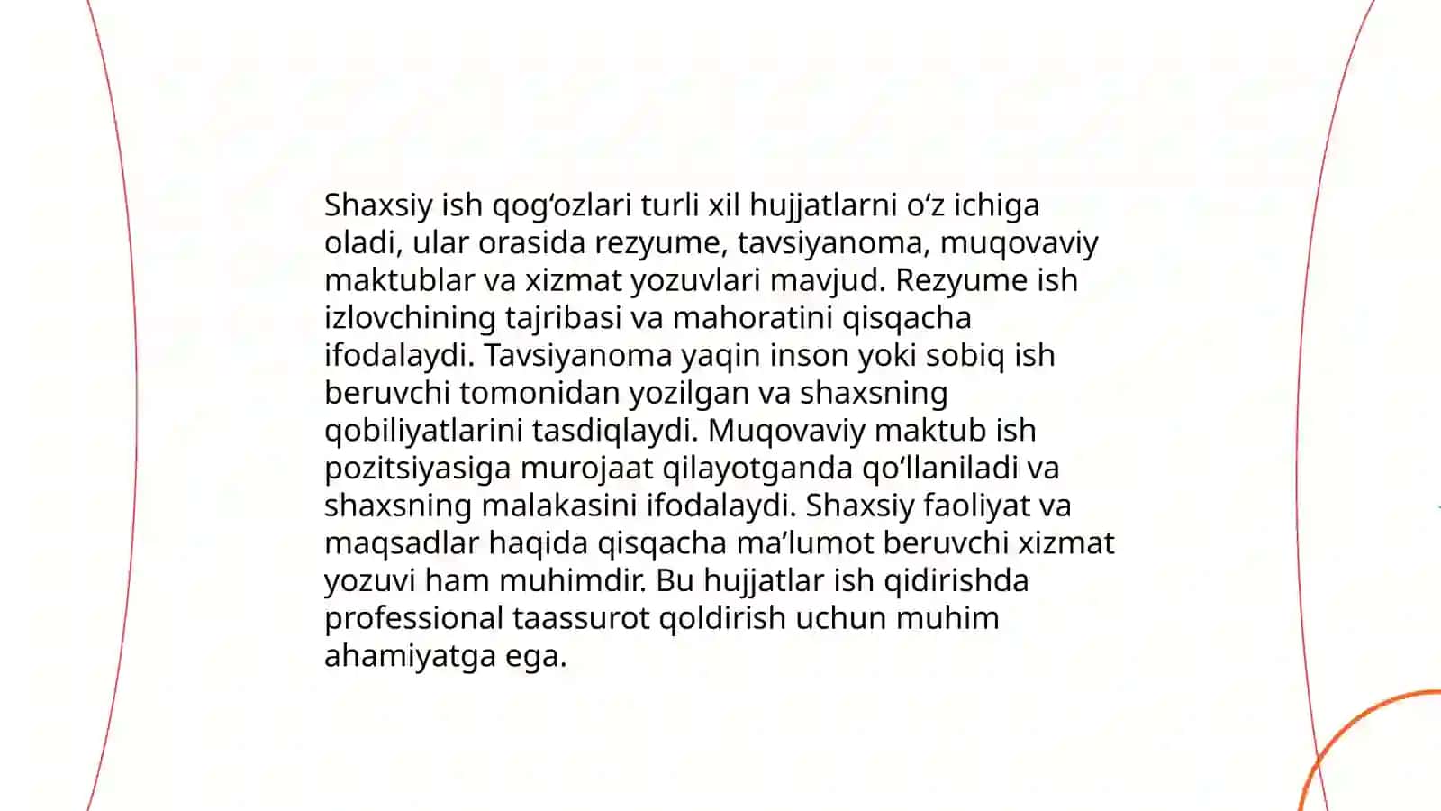 Shaxsiy ish qog‘azlari uslubi 3