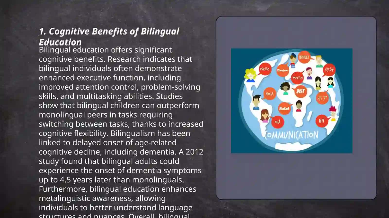 The advantage of bilingual education 3