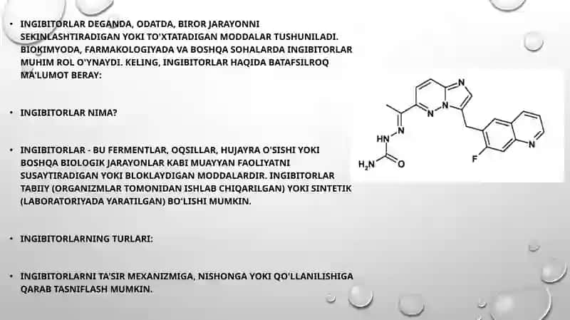 Oqsil BIOSINTEZI INGIBITORLARI 3