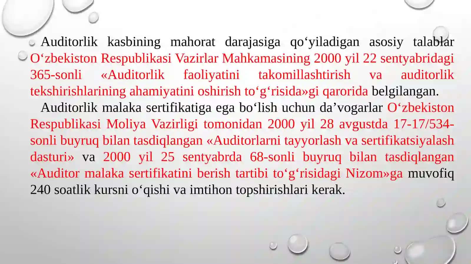 Auditorlikkasbigamalakaviyvaaxloqiytalablar 3