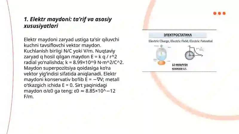Elektr maydoni 3