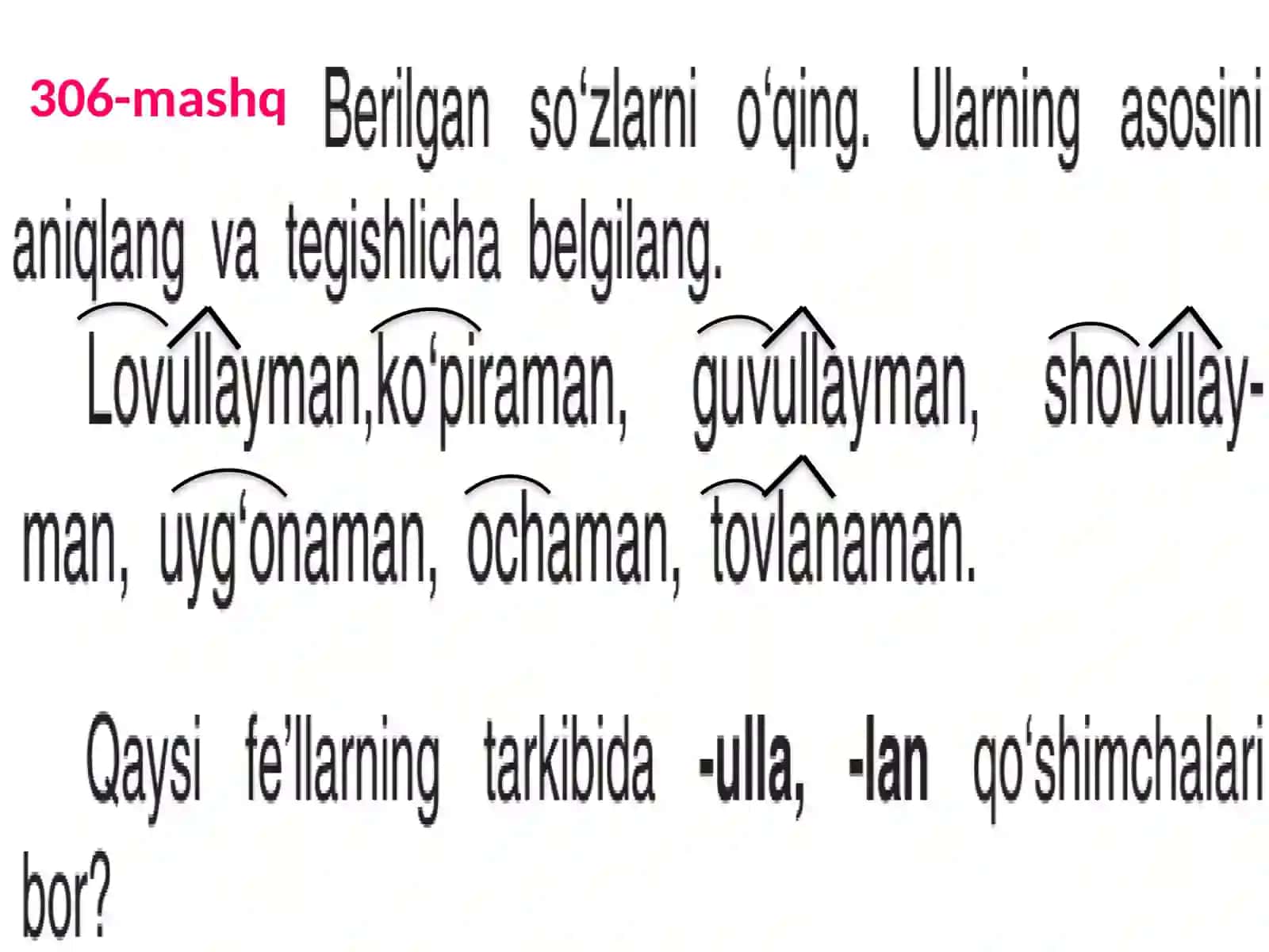FE’L YASOVCHI QO‘SHIMCHALAR 3