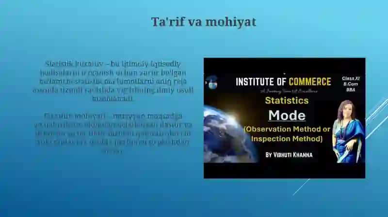 Statitik kuzatish metodi 3