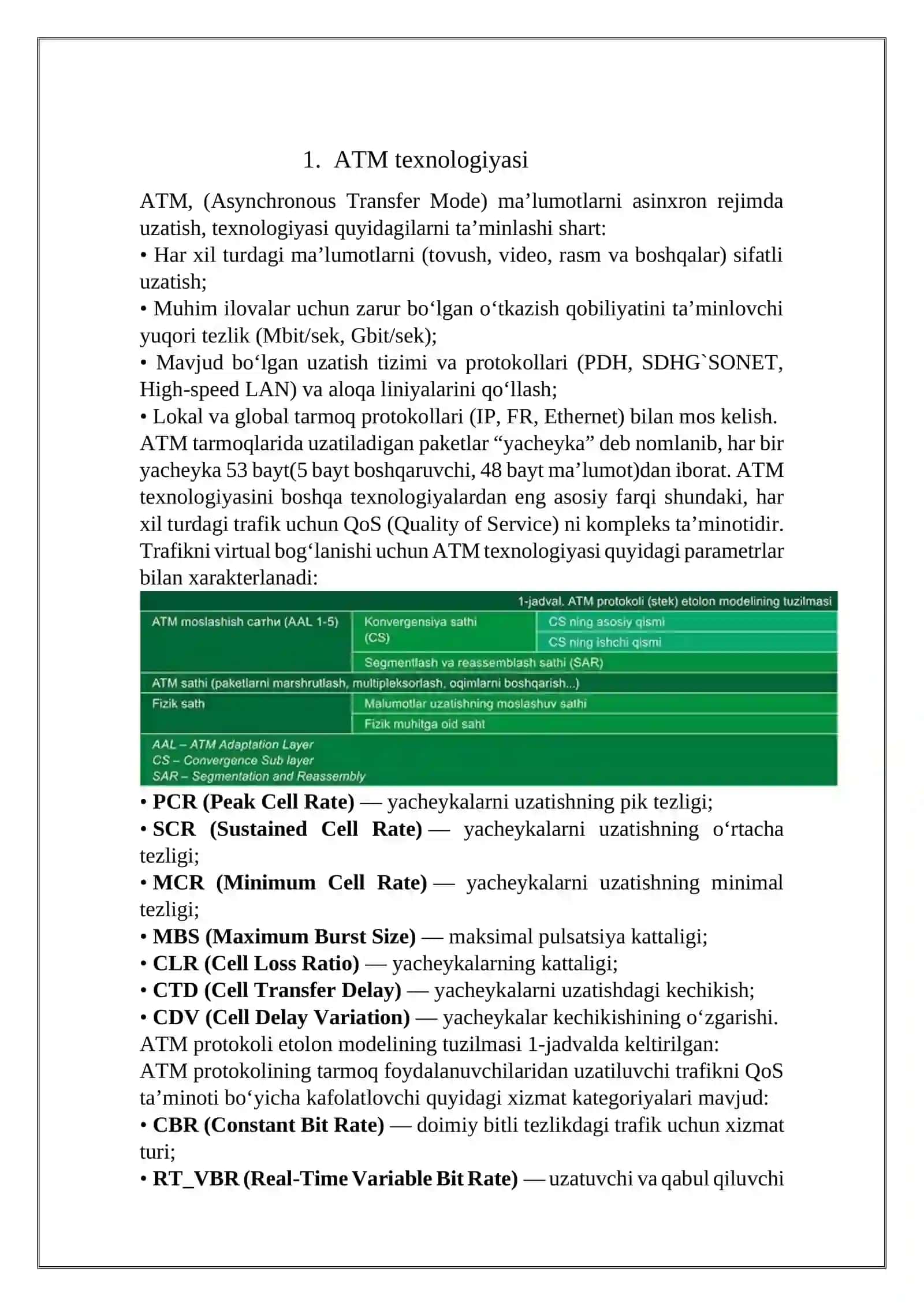 ATM, ISDN, xDSL texnologiyalari 3