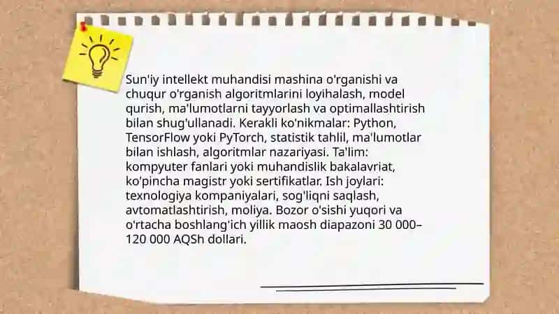 Sun'iy intellekt muhandisi 3
