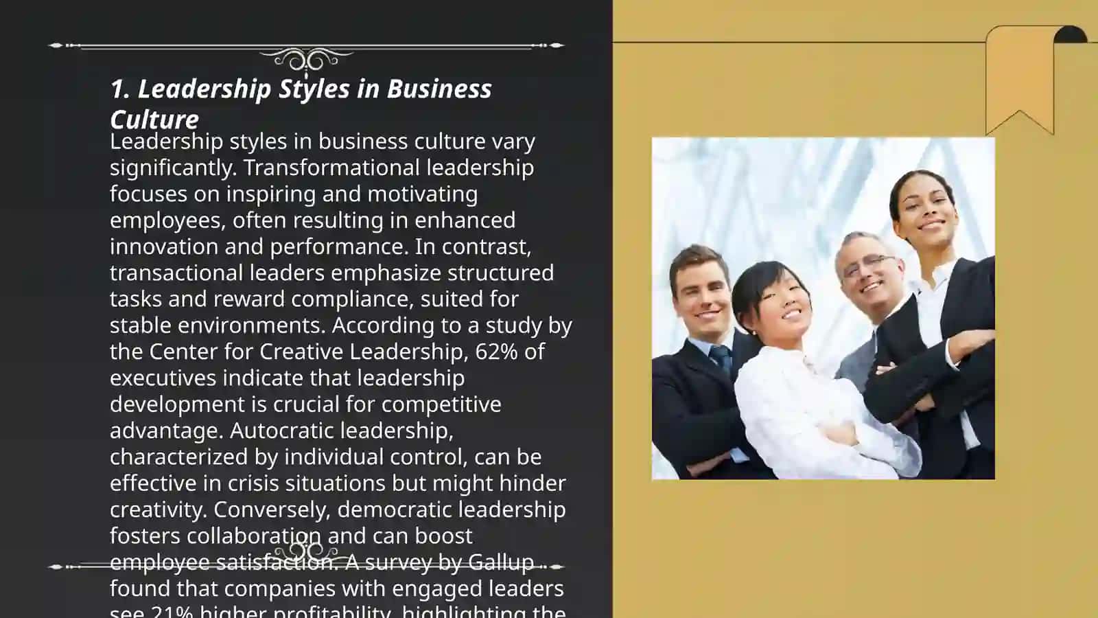 Leadership Styles in Business Culture 3